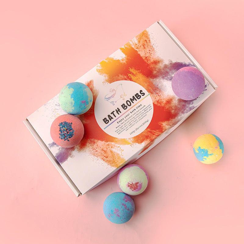 Bath Bombs 14 Pieces Of Explosive Salt Ball Gift Box