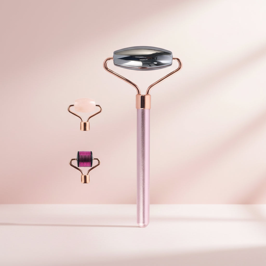 Seven-in-one Magnetic Head Changer Three Piece Facial Massage Set