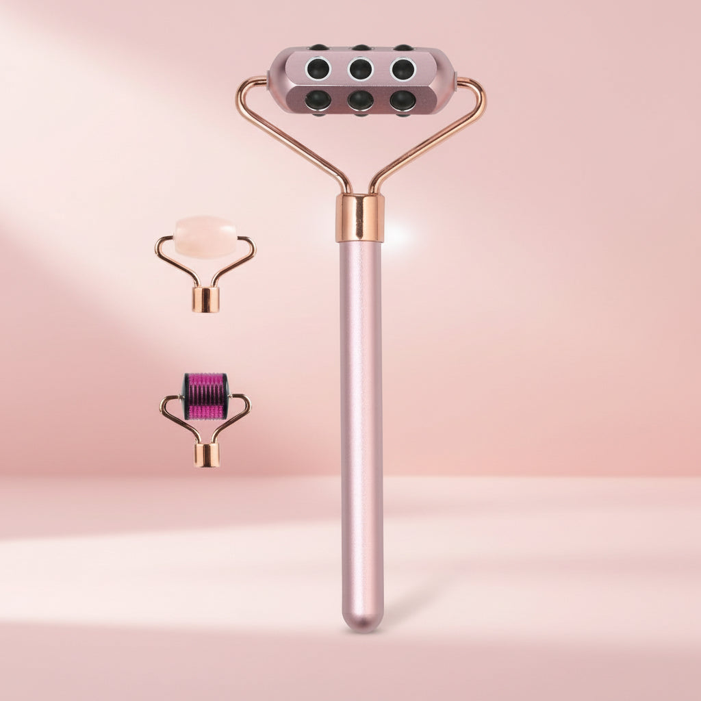 Seven-in-one Magnetic Head Changer Three Piece Facial Massage Set