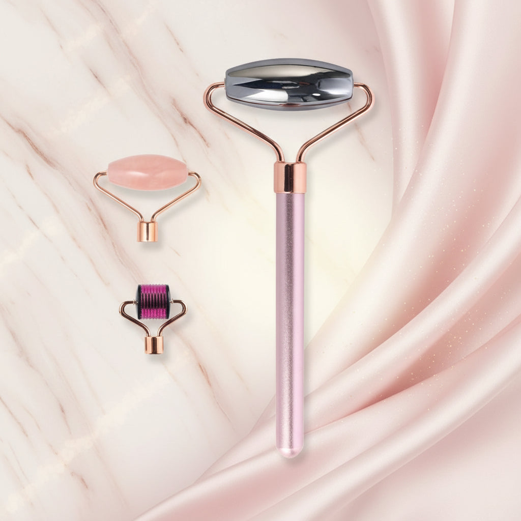 Seven-in-one Magnetic Head Changer Three Piece Facial Massage Set