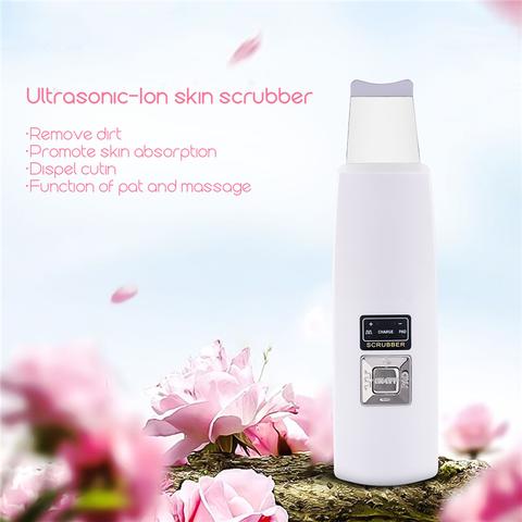 Ultrasonic Skin Scrubber Face Cleanser Blackhead Acne Removal
