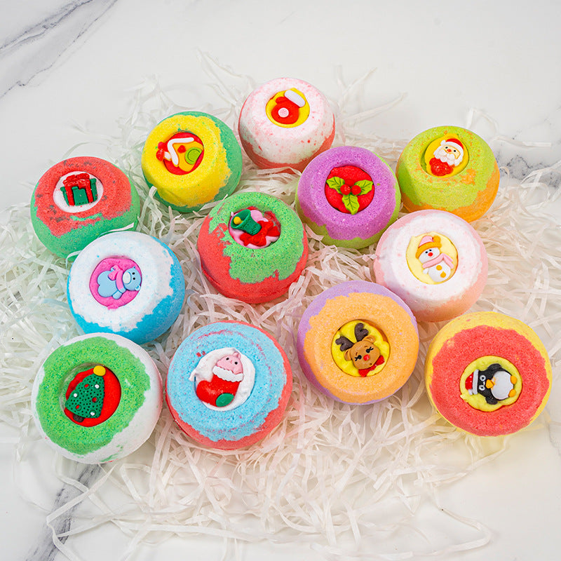 Christmas Clothes Bath Salt 12 Boxed Bubble Bombs